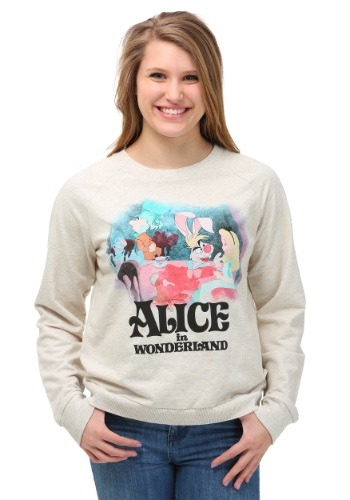 Womens Alice In Wonderland Classic Tea Party Sweatshirt