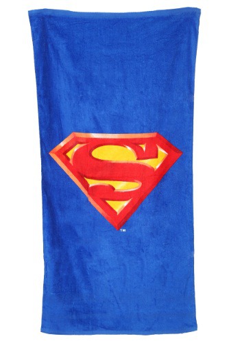 Superman Logo Beach Towel