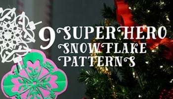 9 Superhero Snowflake Printables
