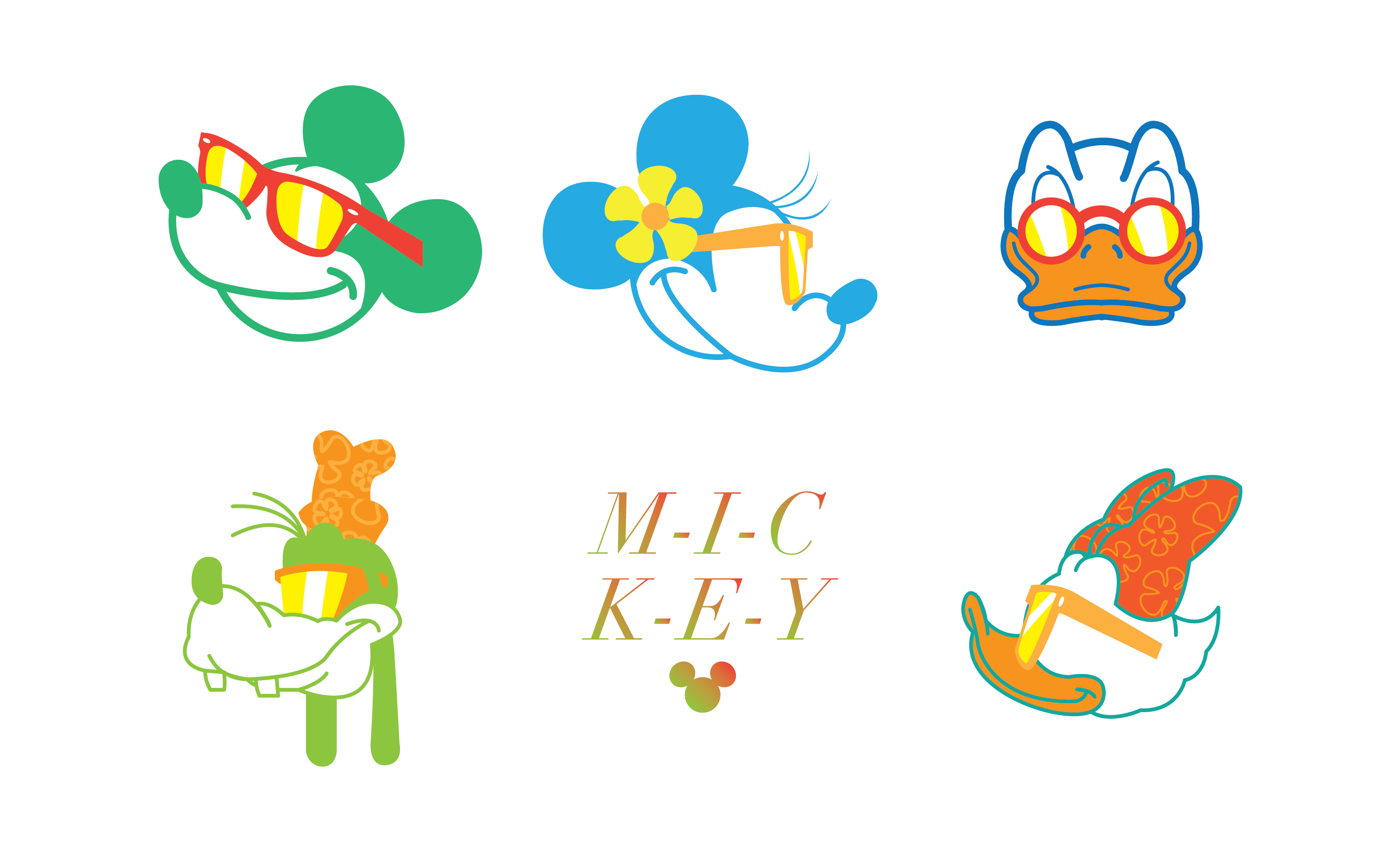 Modern Mickey and Friends Designs