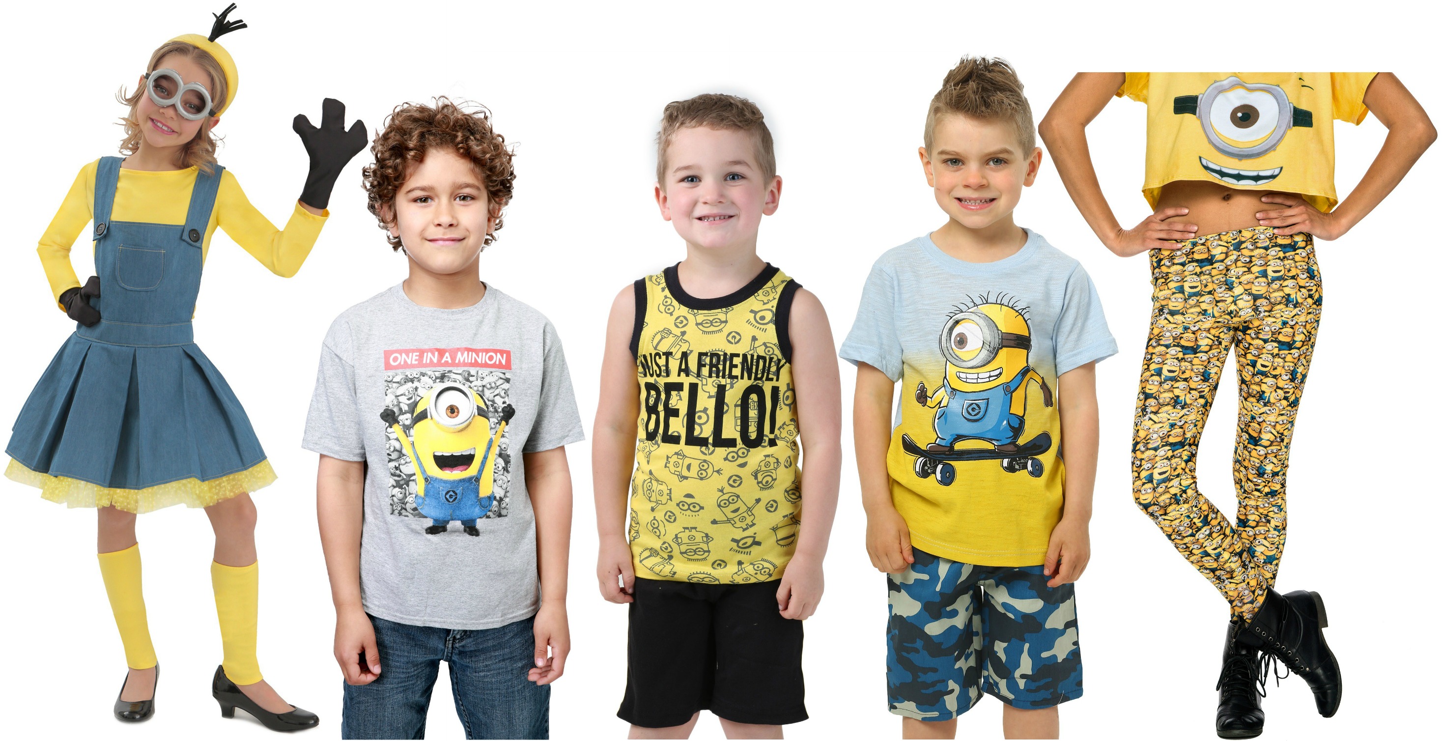 apparel for a minions themed birthday party