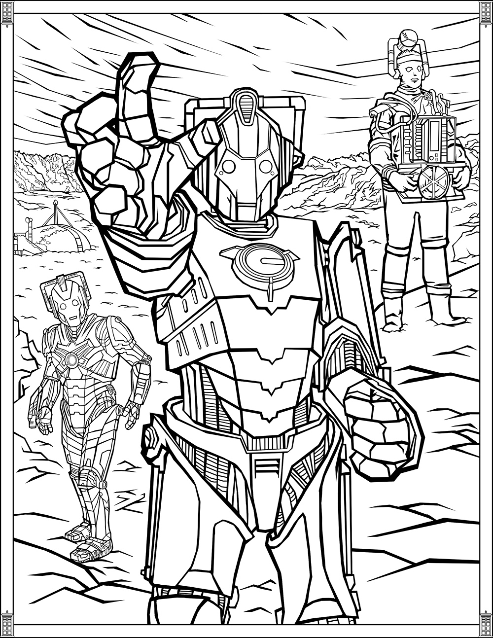 Doctor Who Wibbly Wobbly Timey Wimey Coloring Pages