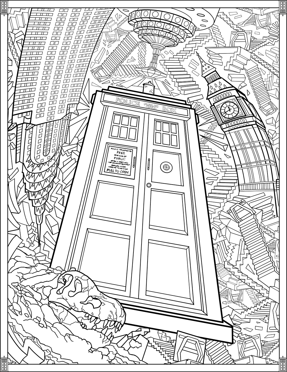 p 1089 doctor who coloring pages