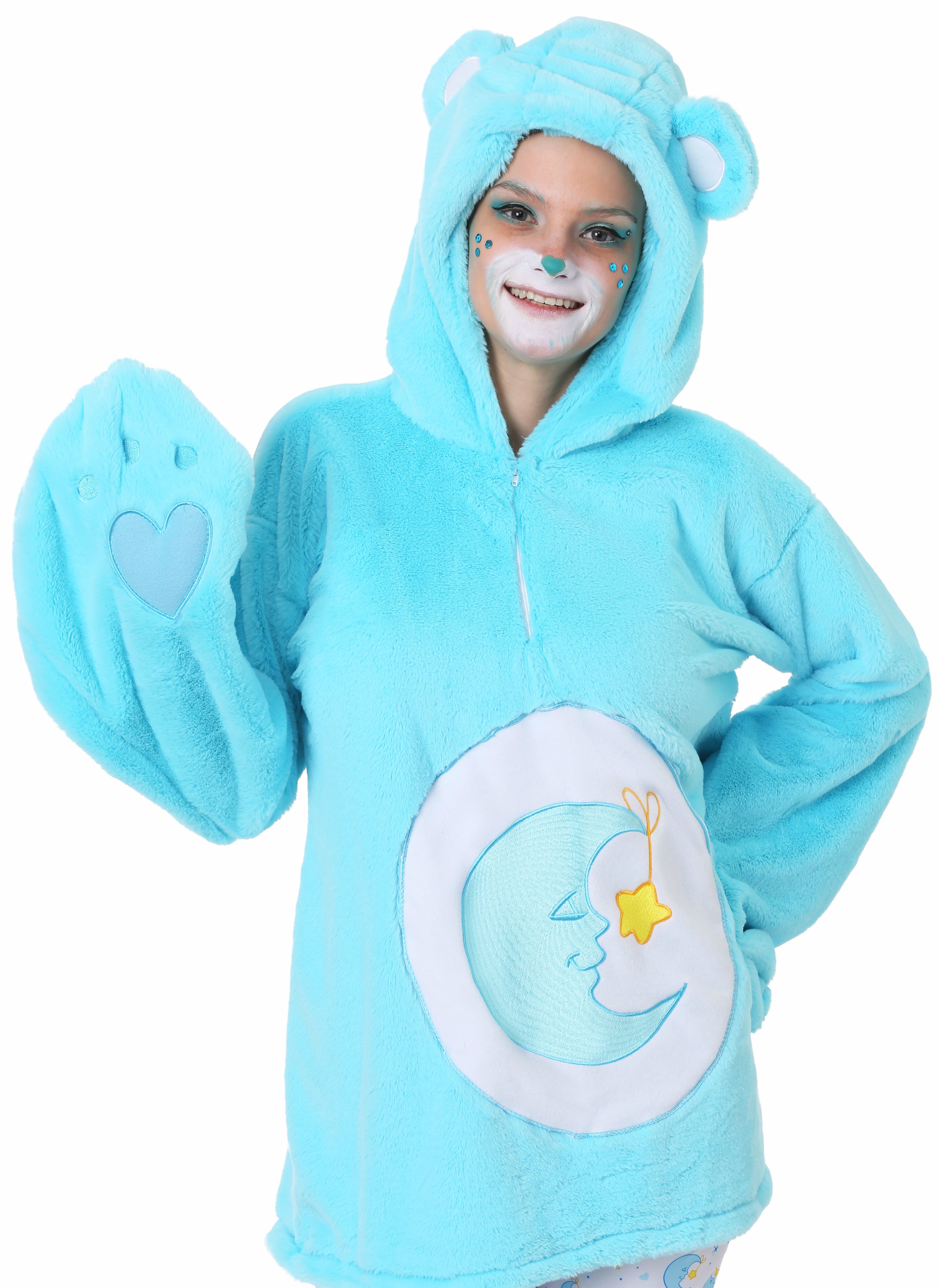 Care Bears Deluxe Bedtime Bear Tween Hoodie Costume | stickhealthcare.co.uk