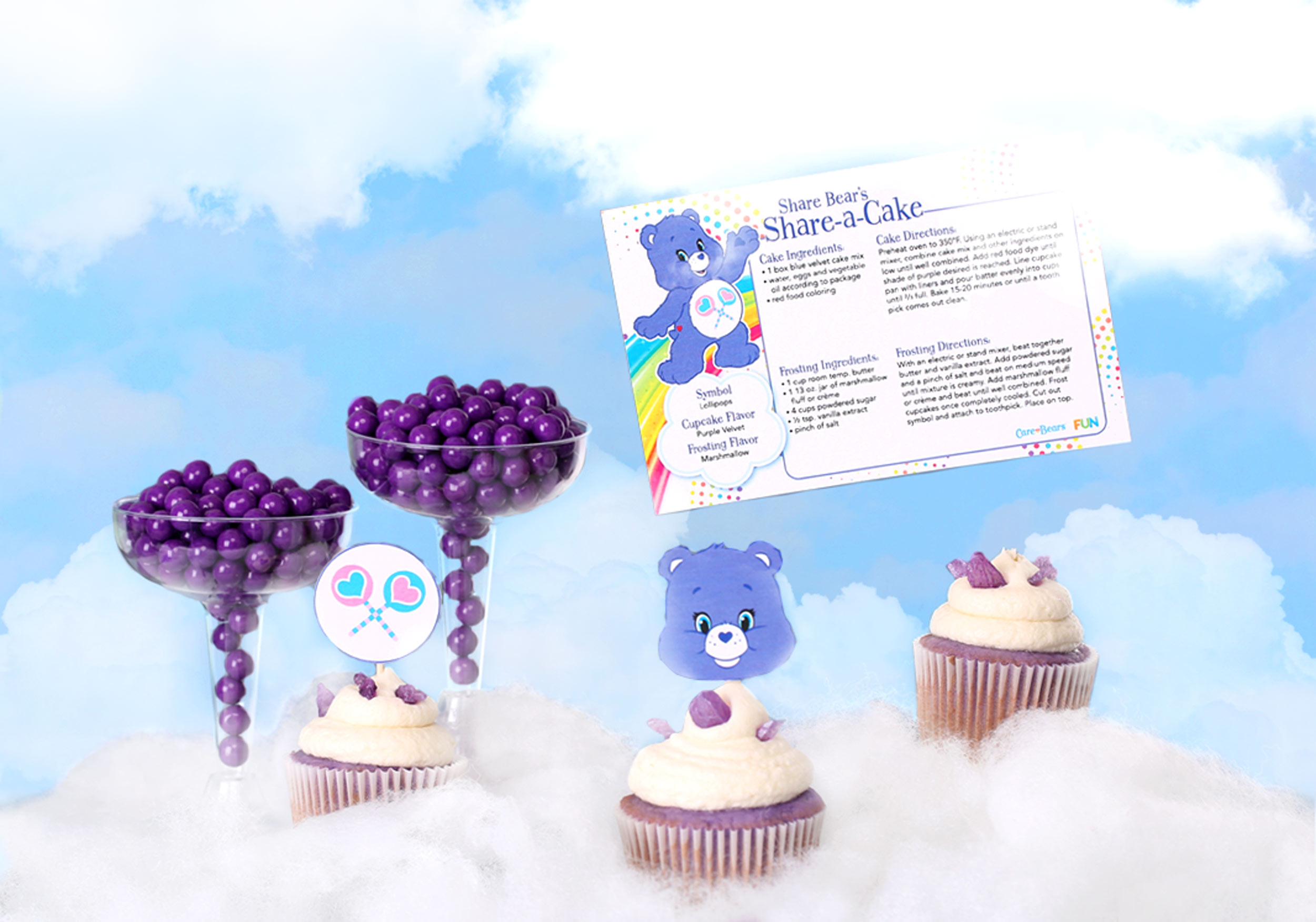 Share Bear cupcakes