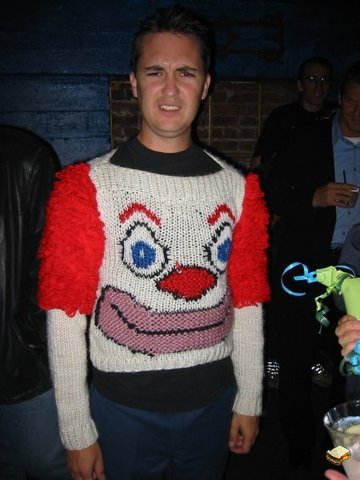 Wil Wheaton Clown Sweater