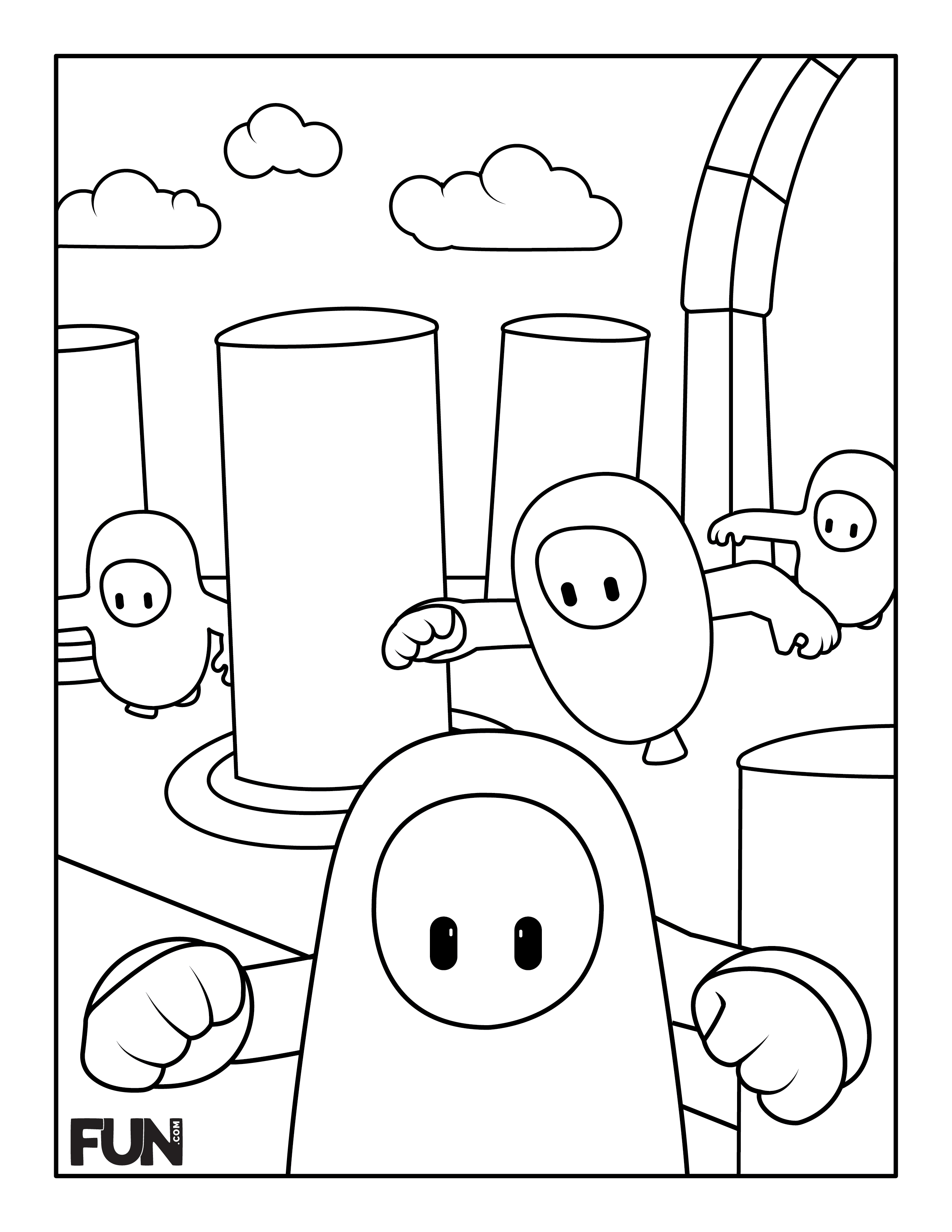 Fall Guys coloring page