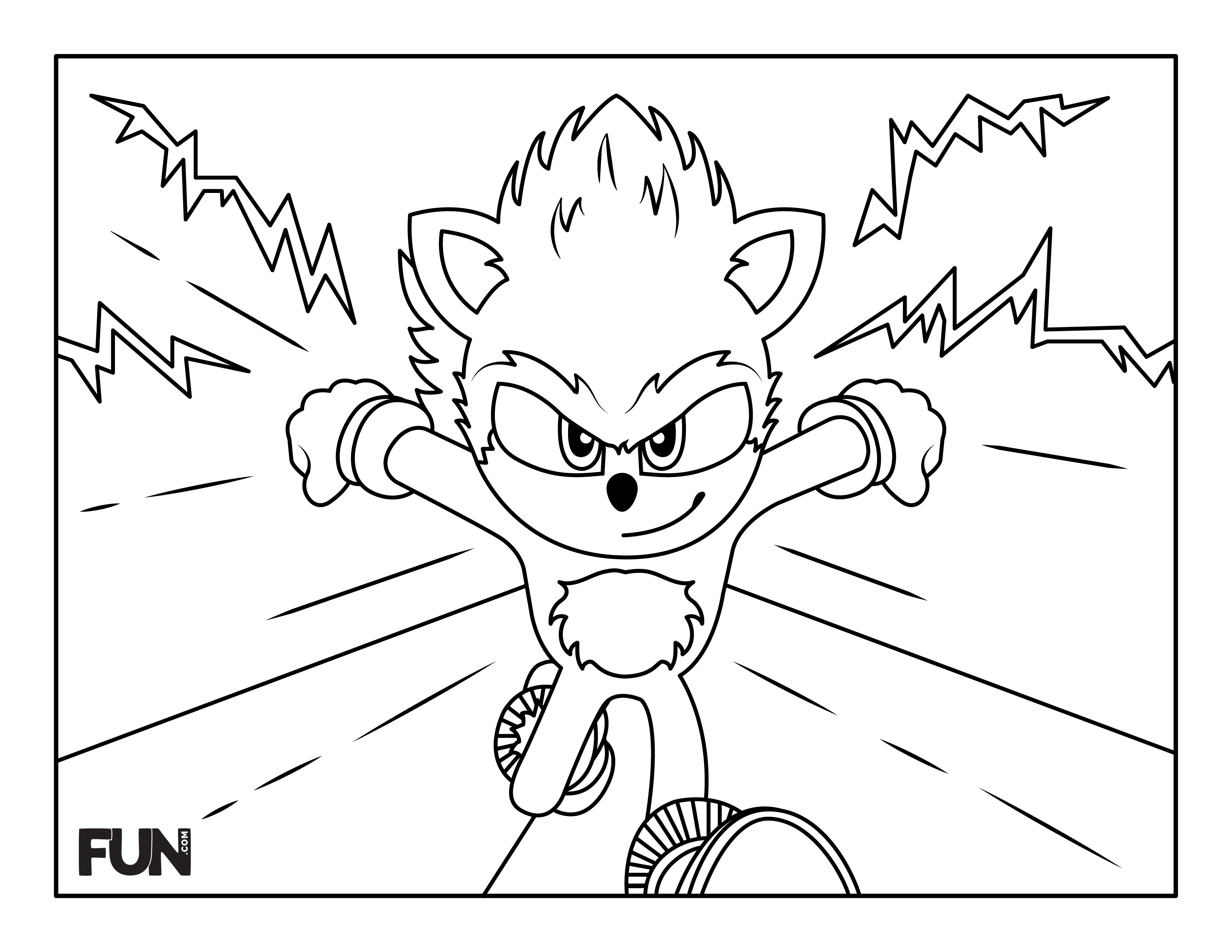 Sonic the Hedgehog coloring page