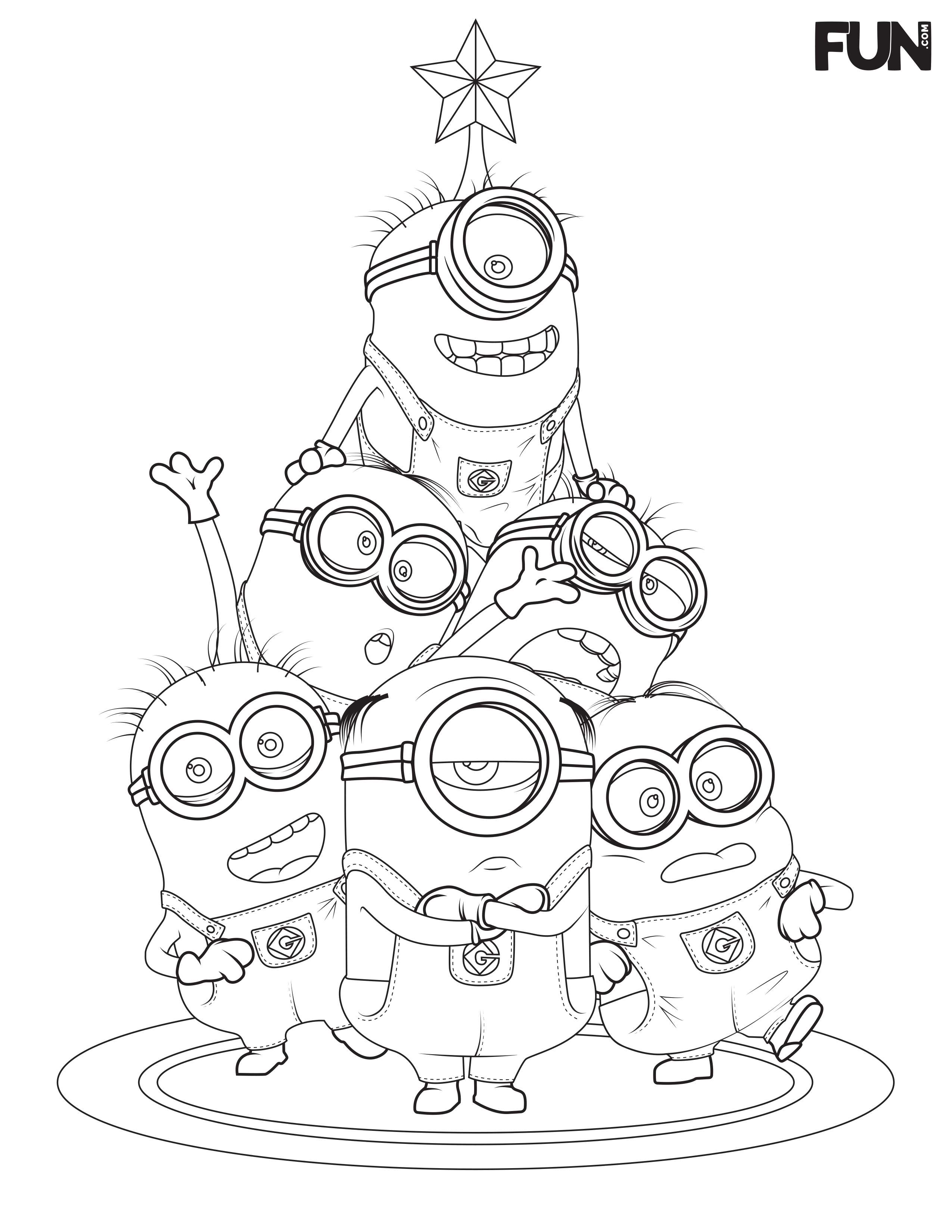 despicable me christmas coloring pages