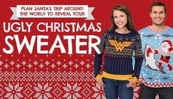 Plan Santa's Trip Around the World to Reveal your Ugly Christmas Sweater