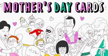 Geeky Mother's Day Coloring Cards to Win Mom Points