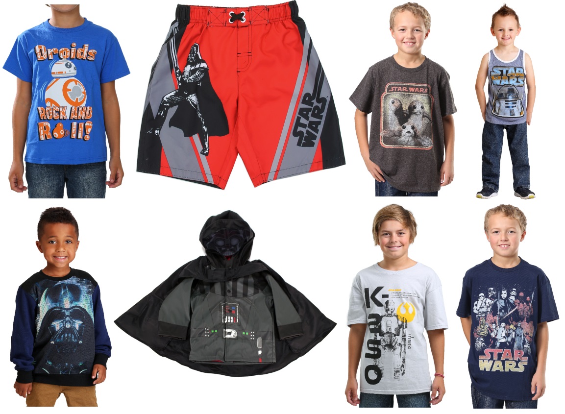 star wars clothes for boys