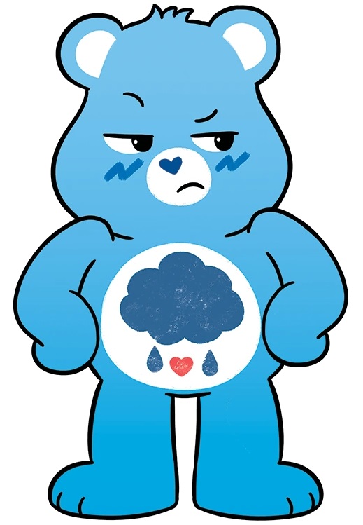 Care bear with two hearts 2024 on belly