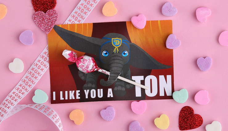 Dumbo Valentine's Day Printable Card