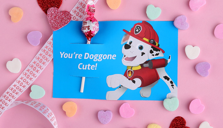 Paw Patrol Valentine's Day Card