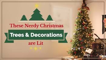 These Nerdy Christmas Trees and Decorations are Lit