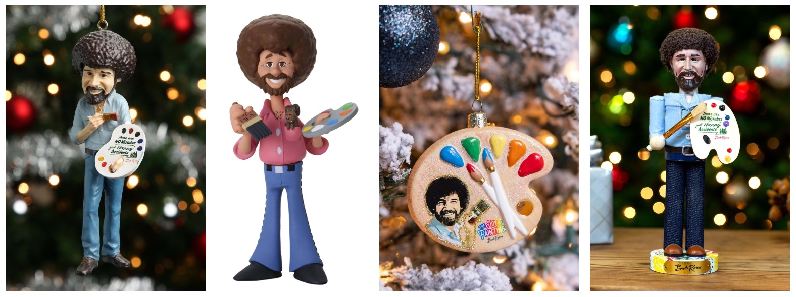 Bob Ross Christmas Decorations