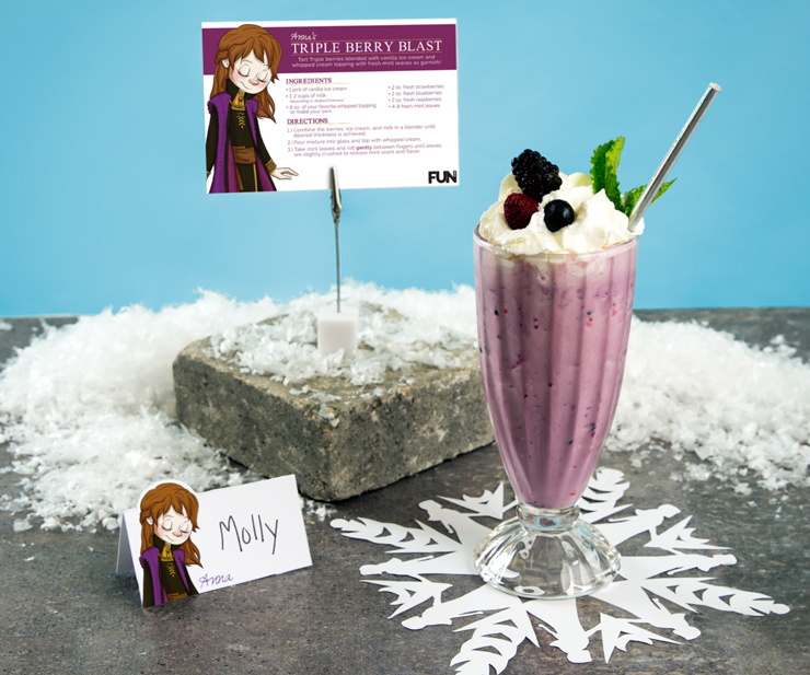 Frozen Anna Milkshake Recipe