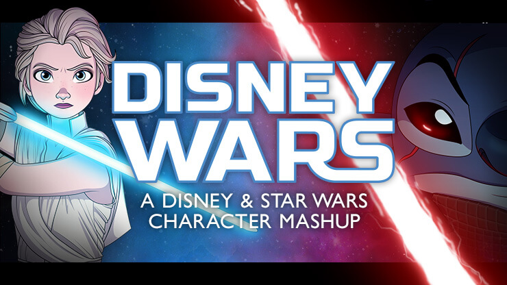 Disney Wars: A Disney and Star Wars Character Mashup