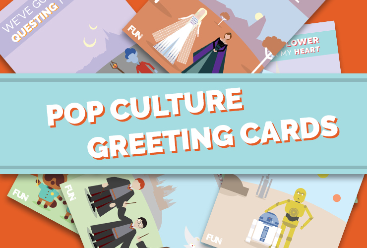 6 Pop Culture Greeting Cards to Keep in Touch