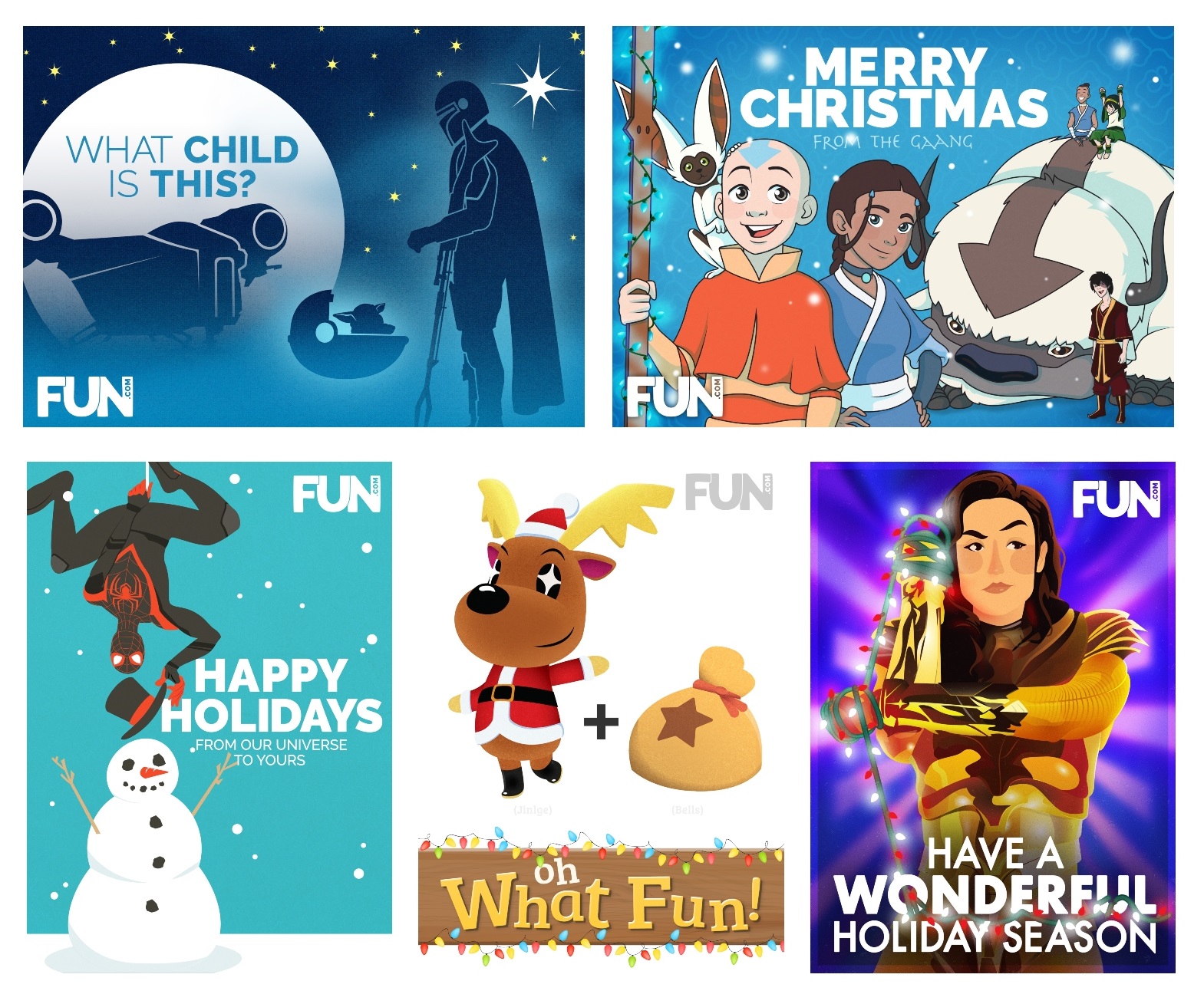 Pop Culture Holiday Card Printables