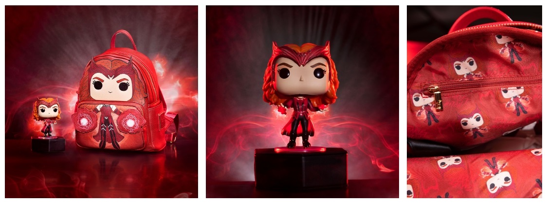 Scarlet Witch Funko Pop and Loungefly Bag