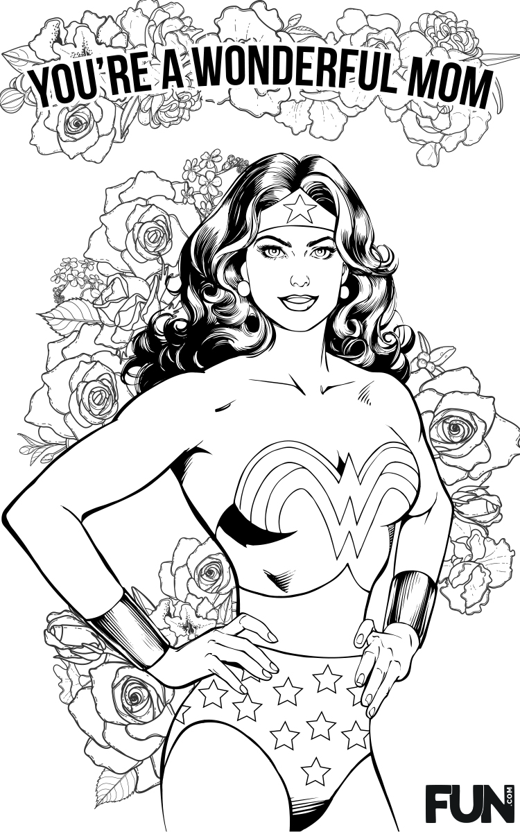 Mother's Day Wonder Woman Card