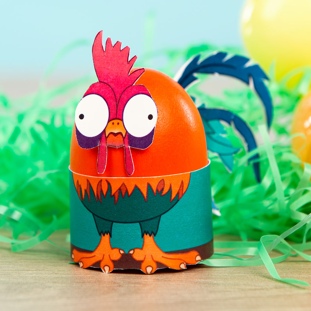 Printable Hei Hei Easter Egg