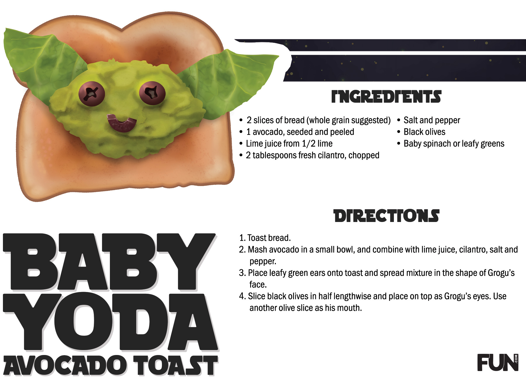 Grogu Avocado Toast Recipe