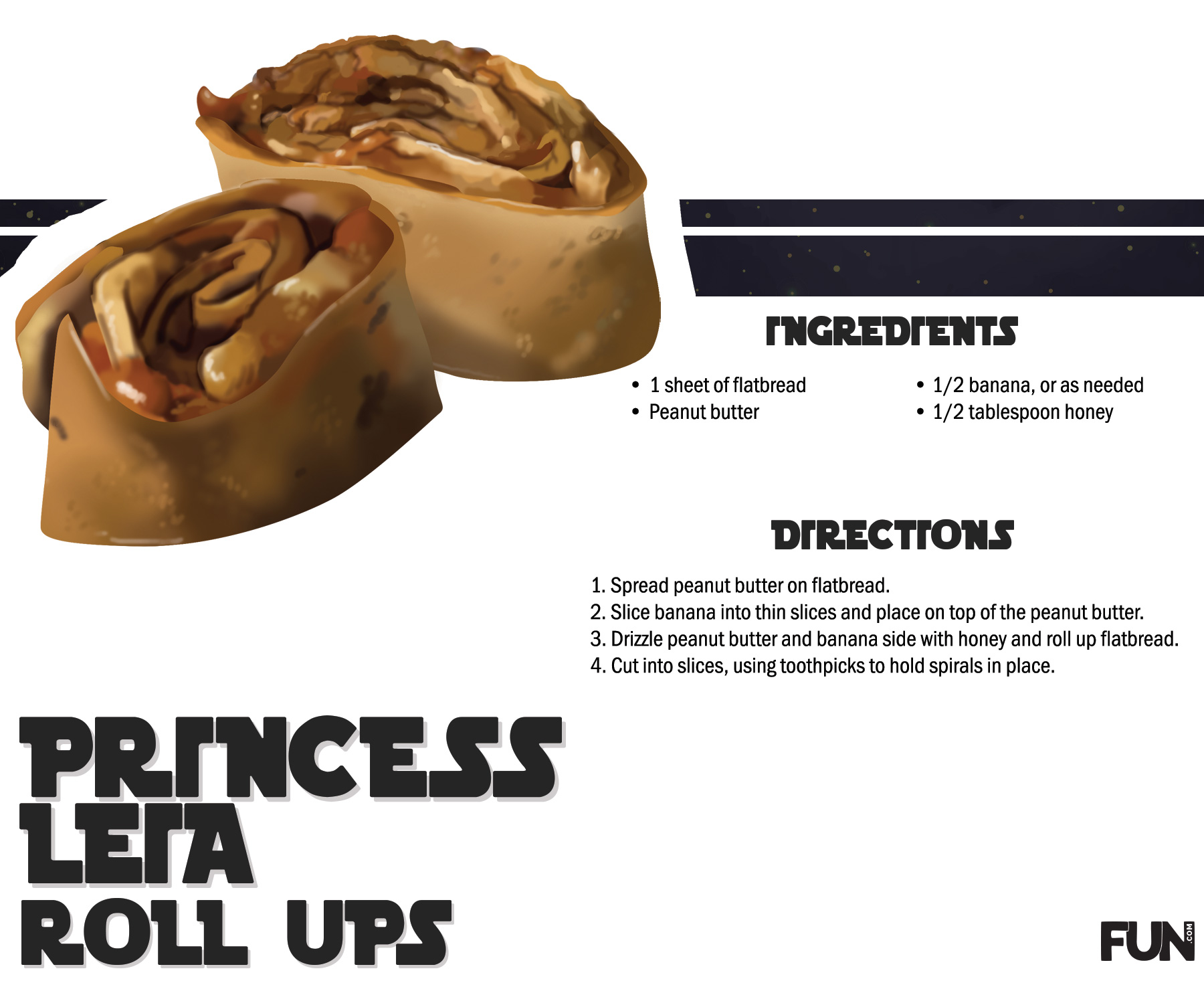 Princess Leia Roll Ups Recipe