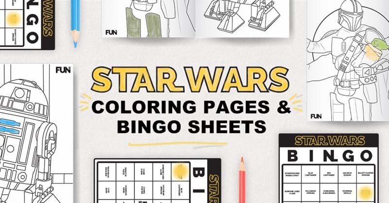 Star Wars Coloring Pages and Bingo Sheets [Printables] - FUN.com Blog