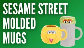 Big Bird and Oscar the Grouch Molded Mugs