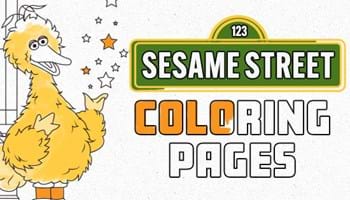Sesame Street Coloring Sheets