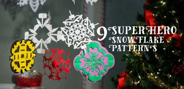 9 Superhero Snowflake Patterns [Printables]  Blog