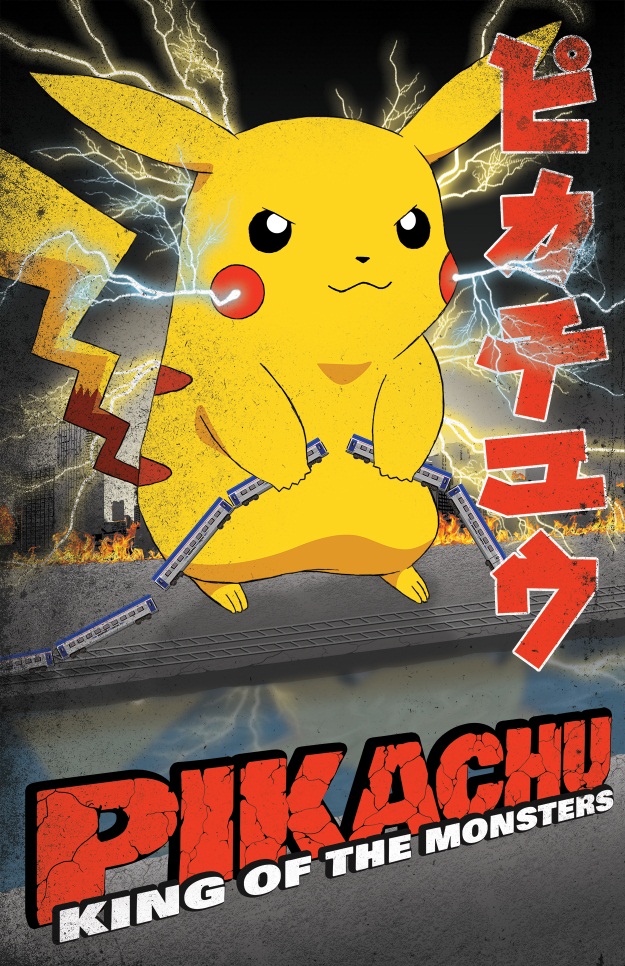 Pokemon Detective Pikachu Poster Movie Character Film Print 24x36 27x40  32x48