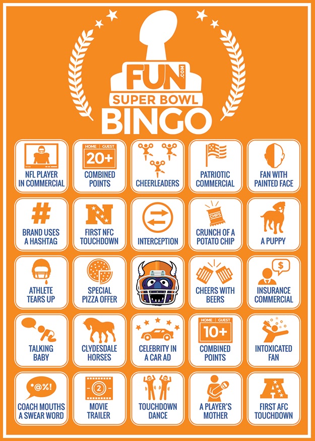 Super Bowl Bingo Sheets [Printables] -  Blog