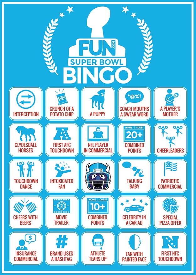 Super bowl bingo cards printable 2021