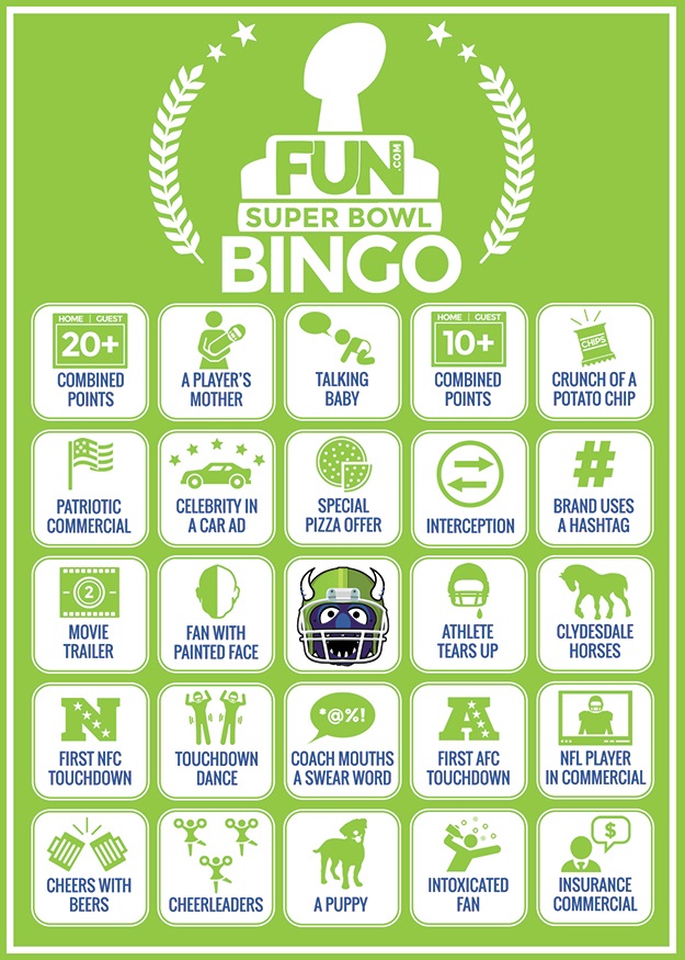 Fun.com Super Bowl Bingo