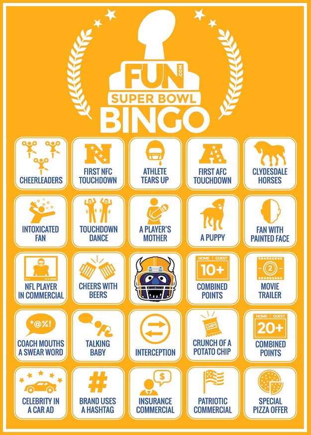 Super Bowl Bingo Printable Cards - Hey, Let's Make Stuff