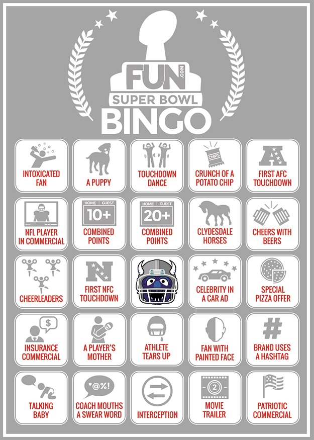 Printable Football Bingo Sheet