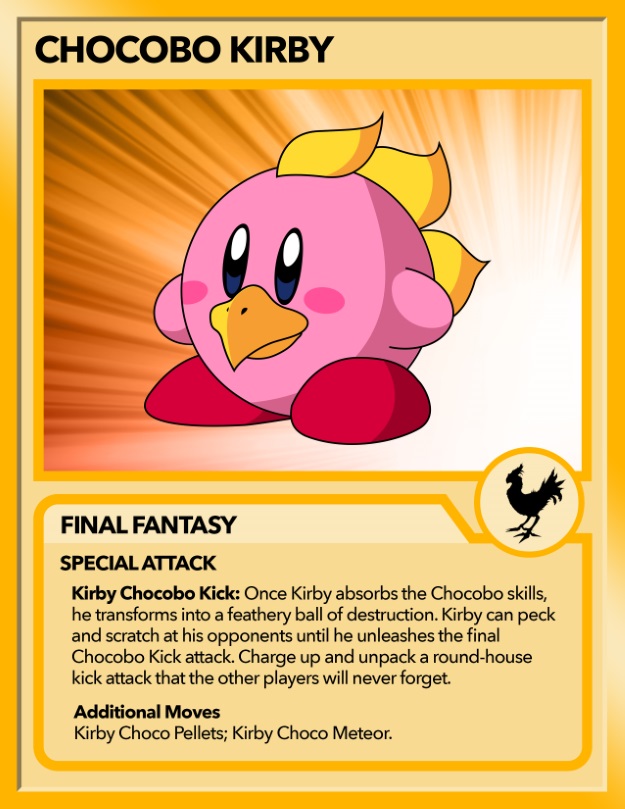 Kirby as Chocobo from Final Fantasy