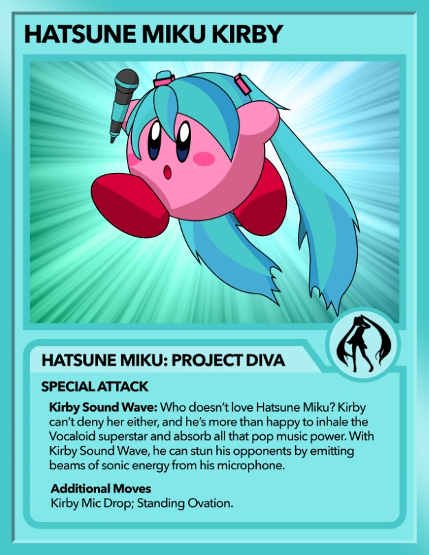 Kirby as Hatsune Miku