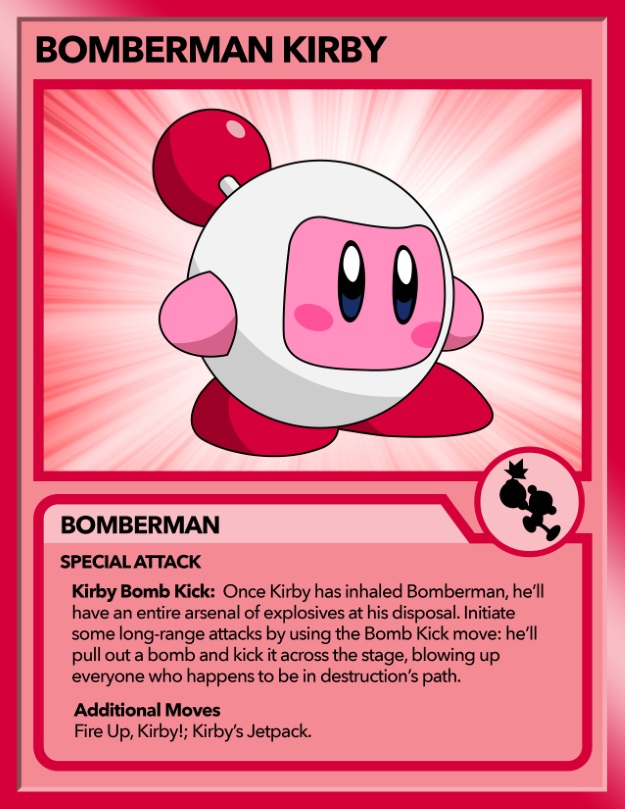 Kirby as Bomberman
