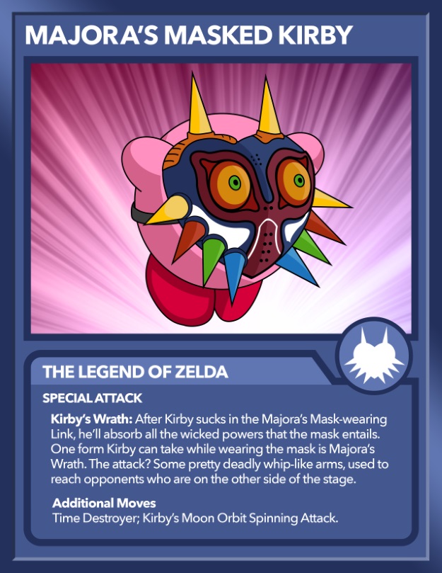 Kirby as Majora's Mask from Zelda