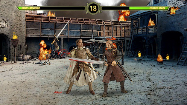 Ned Stark versus Jaime Lannister MKX Mashup