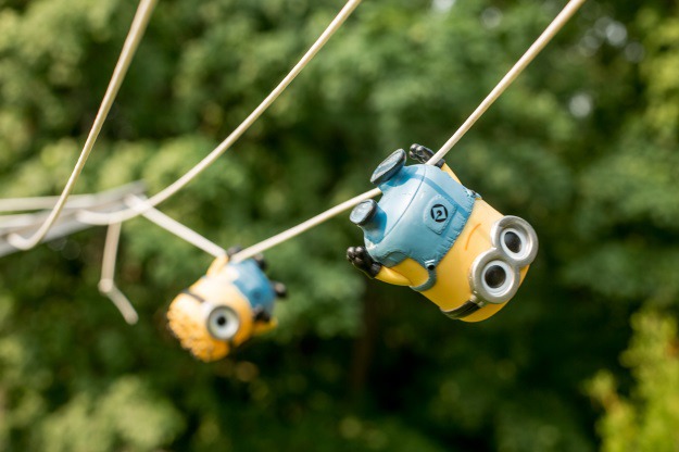 Minions on a Zip Line