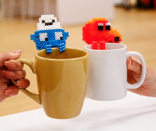 Smurf and Qbert Mug Sitter Perlers.jpg