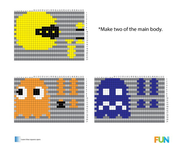 3d Pac-Man Perler Pattern.jpg