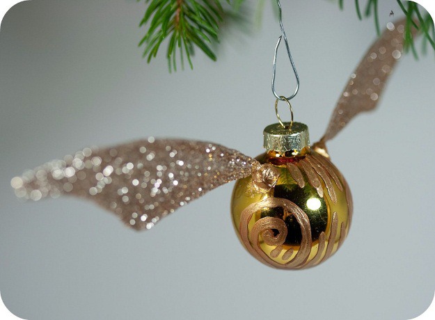DIY Golden Snitch Ornament