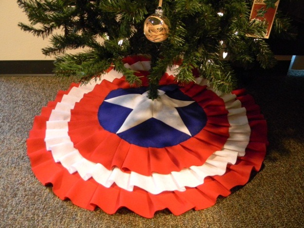 Captain America Tree Skirt Craft